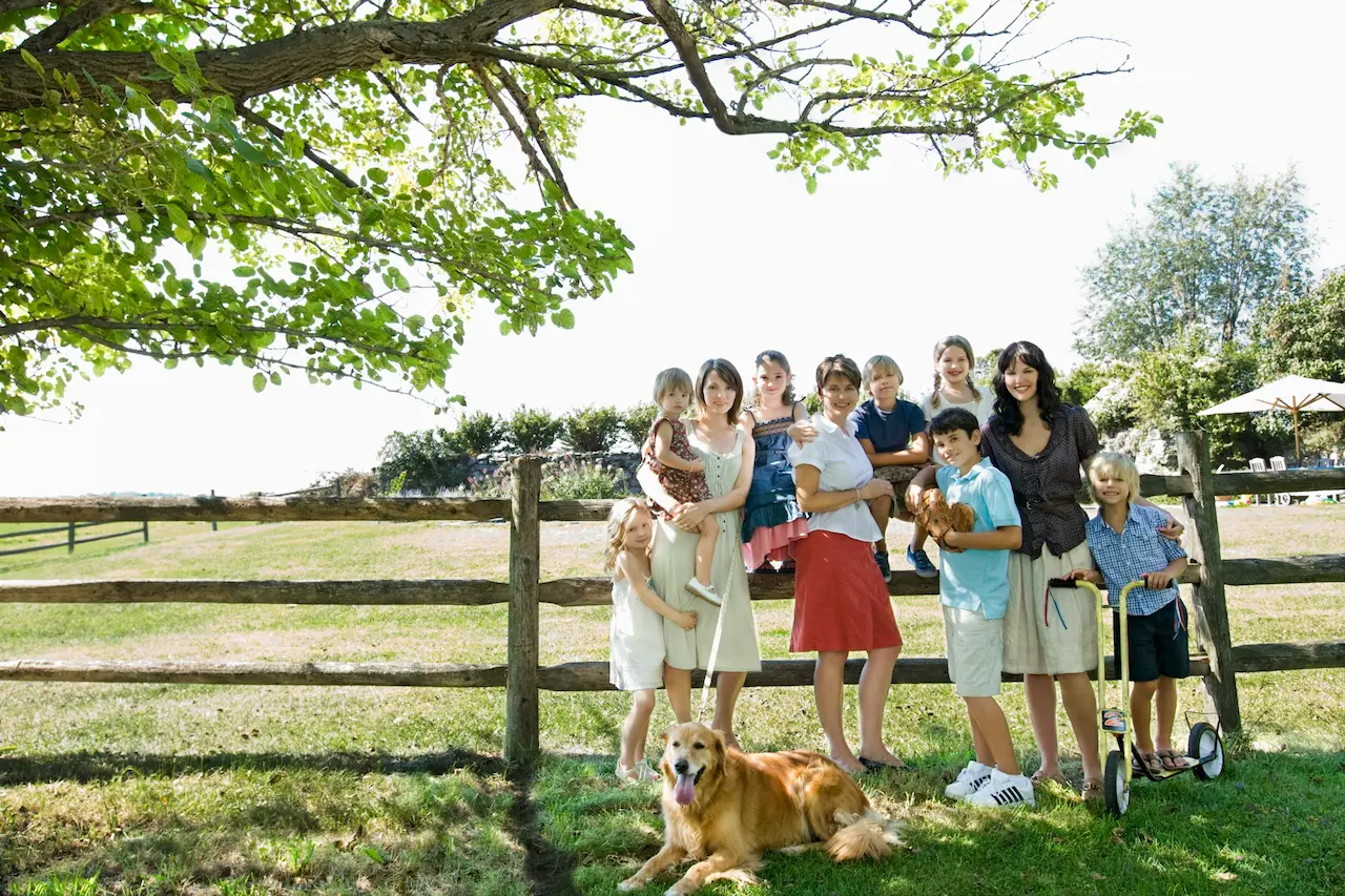 Family Portrait Background Field
